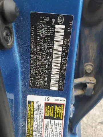 2020 TOYOTA CAMRY LE  