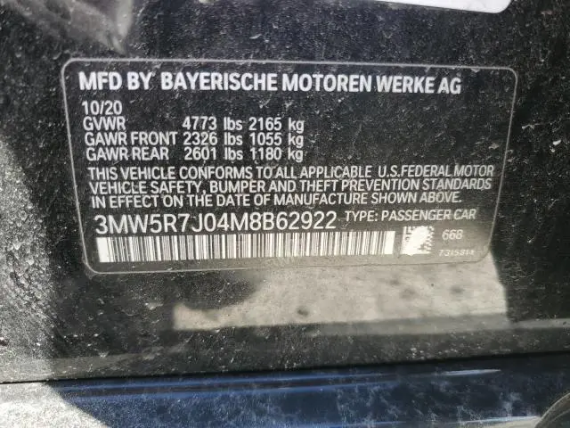 2021 BMW 330XI   