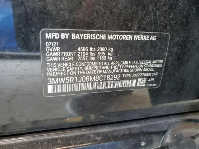2021 BMW 330I   
