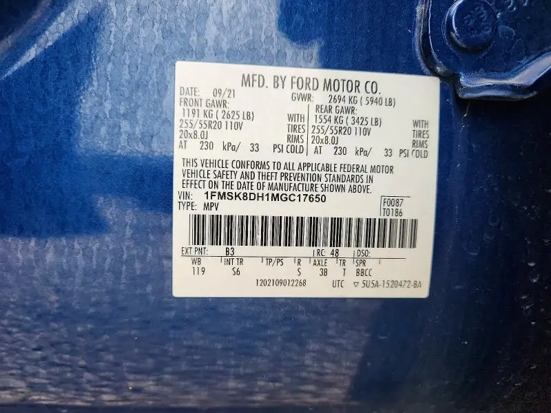 2021 FORD EXPLORER XLT  