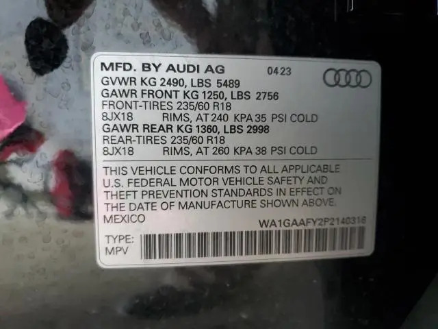 2023 AUDI Q5 PREMIUM 45