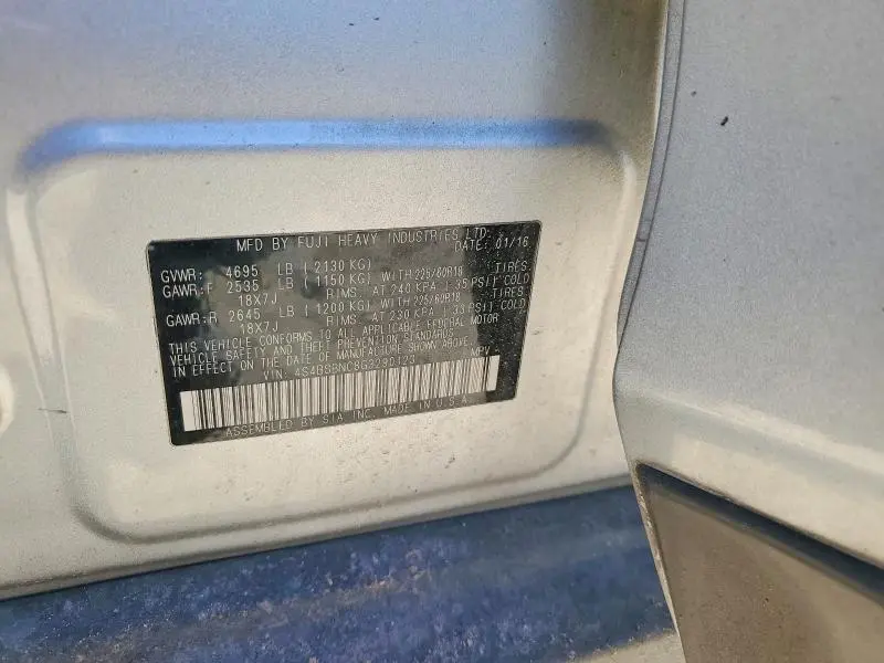 2016 SUBARU OUTBACK 2.5I LIMITED  