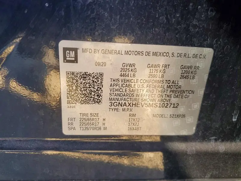 2021 CHEVROLET EQUINOX LS  