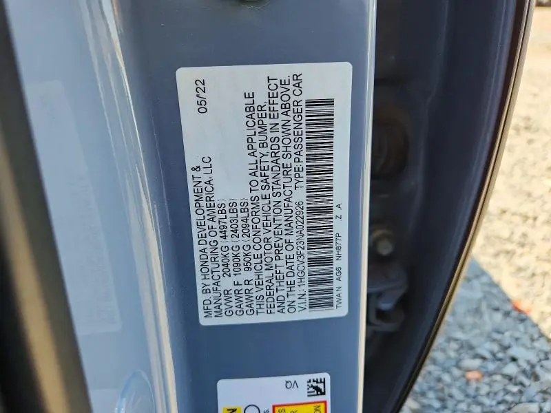 2022 HONDA ACCORD HYBRID SPORT  