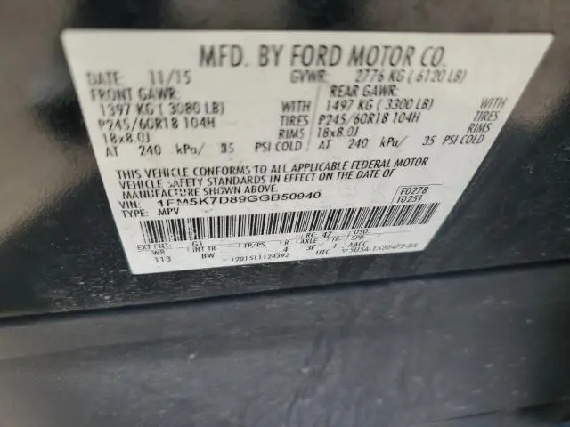 2016 FORD EXPLORER XLT  