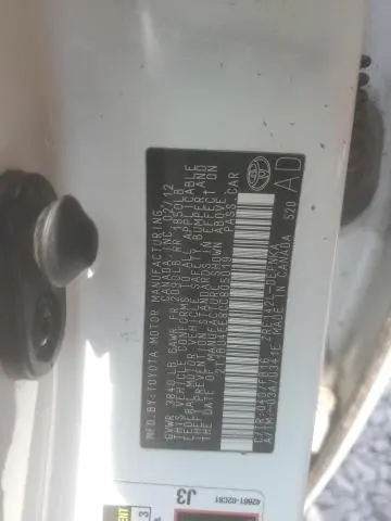 2012 TOYOTA COROLLA BASE  