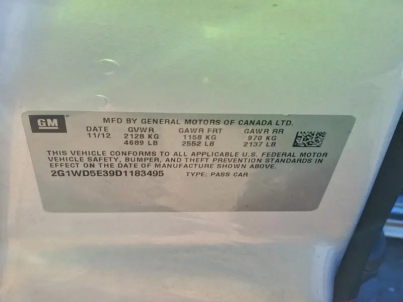 2013 CHEVROLET IMPALA POLICE  