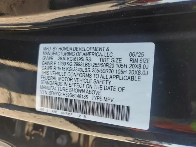 2025 HONDA PILOT SPORT  