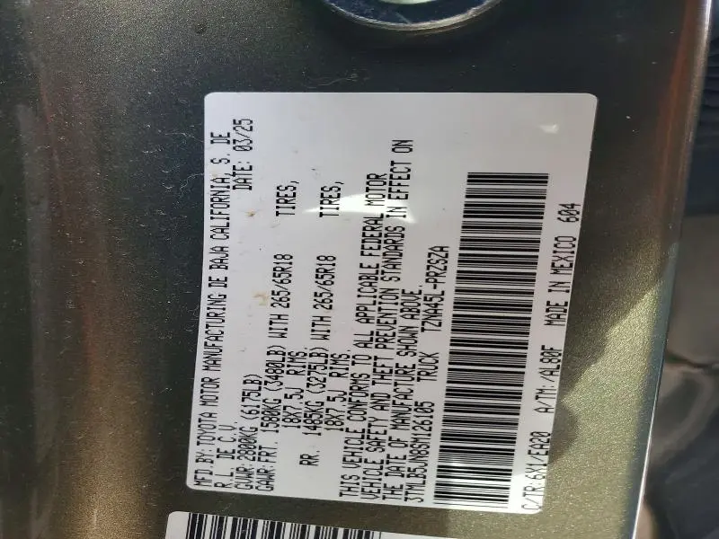 2025 TOYOTA TACOMA DOUBLE CAB  