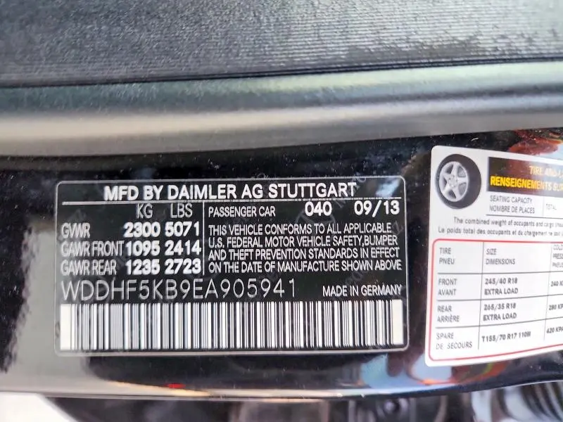 2014 MERCEDES-BENZ E 350  