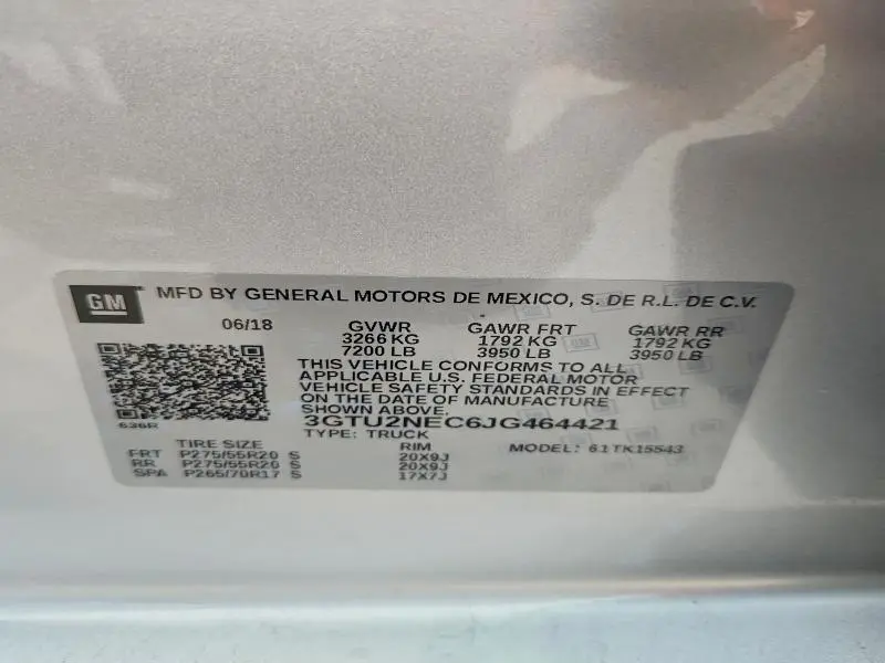 2018 GMC SIERRA K1500 SLT  
