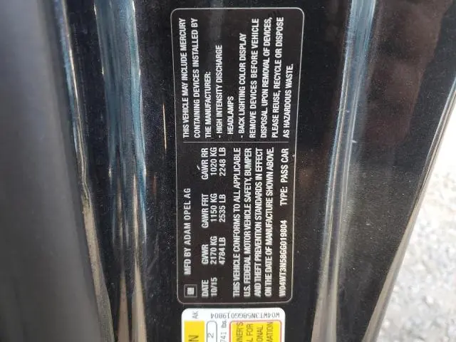 2016 BUICK CASCADA PREMIUM  