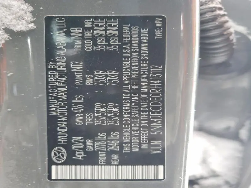 2024 HYUNDAI TUCSON LIMITED  