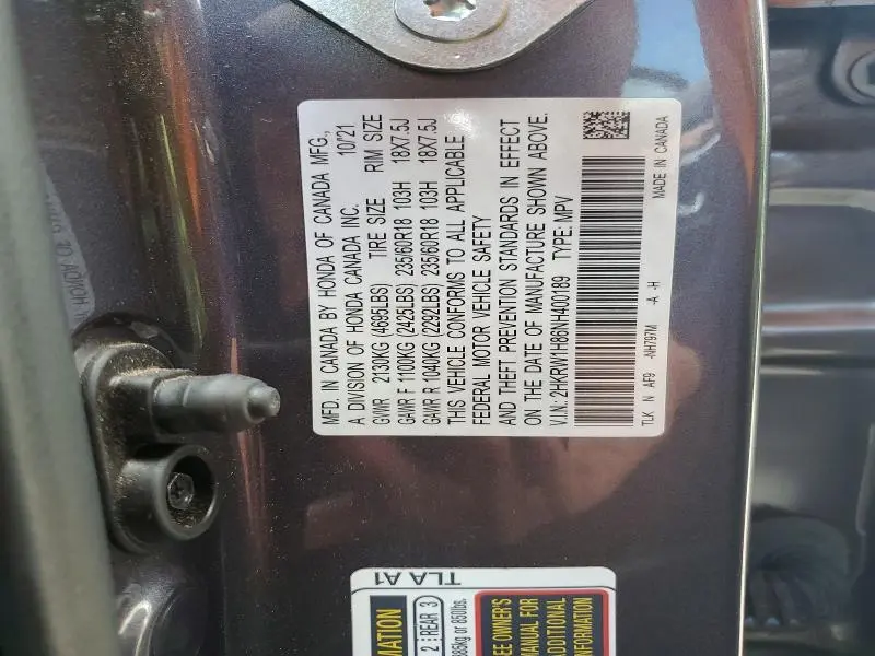 2022 HONDA CR-V EXL  