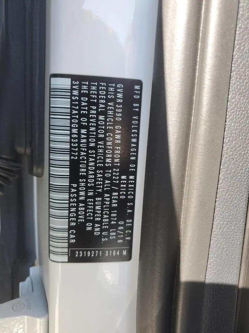 2016 VOLKSWAGEN BEETLE DUNE  