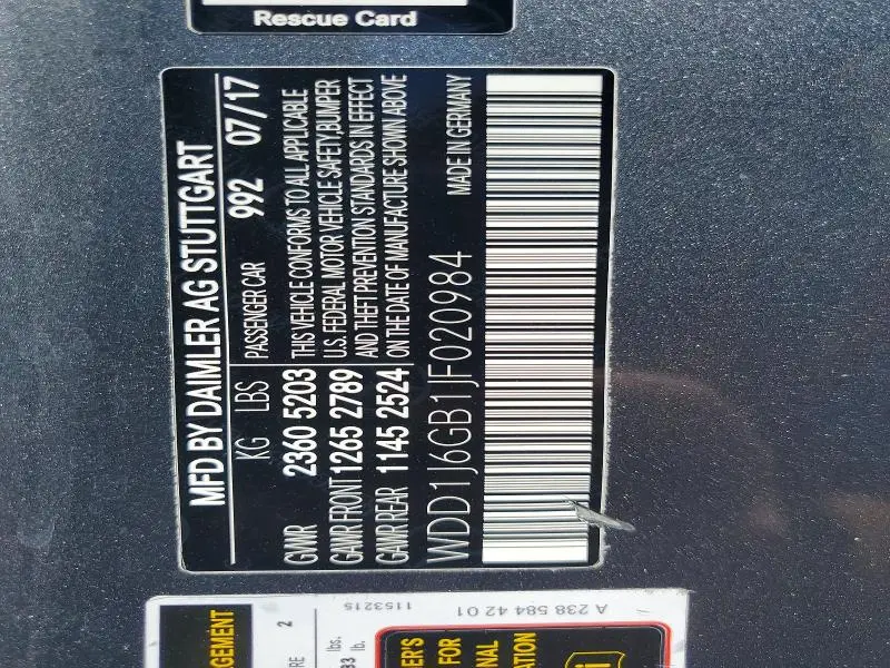 2018 MERCEDES-BENZ E 400 4MATIC  