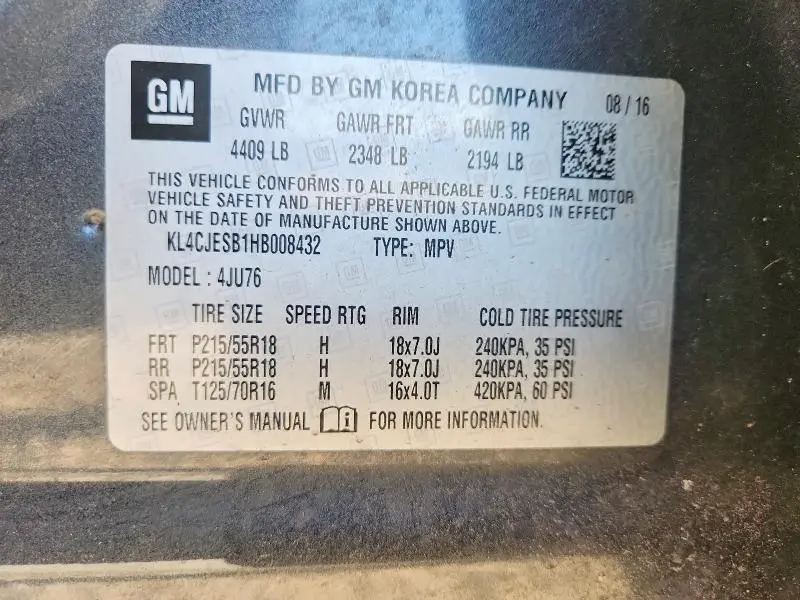 2017 BUICK ENCORE PREFERRED  