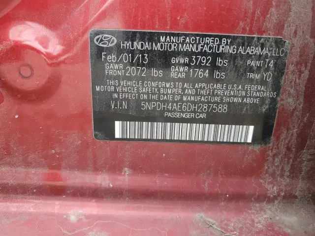 2013 HYUNDAI ELANTRA GLS  