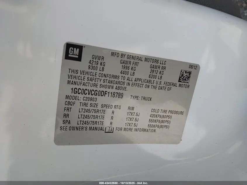 2013 CHEVROLET SILVERADO 2500HD WORK TRUCK