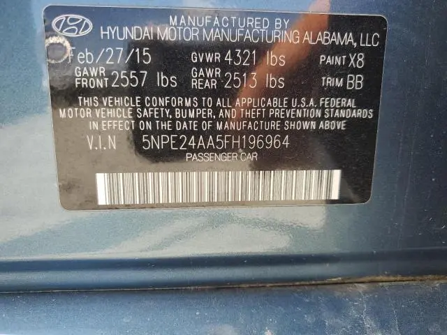 2015 HYUNDAI SONATA ECO  