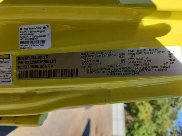 2023 JEEP WRANGLER SPORT  