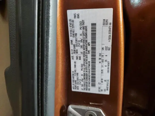 2017 FORD ESCAPE SE  