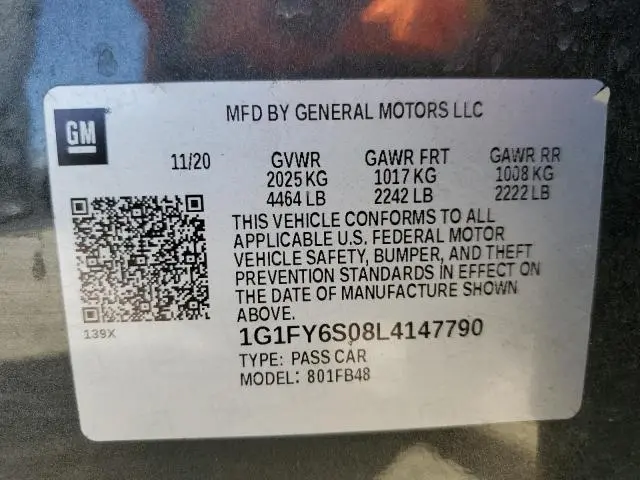 2020 CHEVROLET BOLT EV LT  