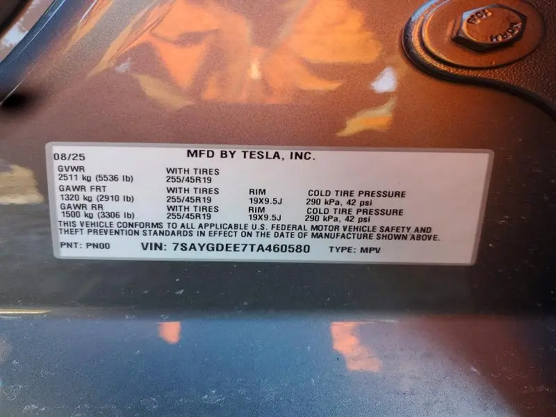2026 TESLA MODEL Y   