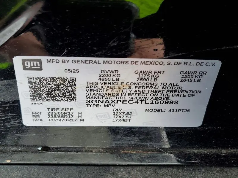 2026 CHEVROLET EQUINOX LT  