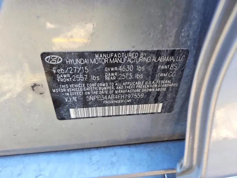 2015 HYUNDAI SONATA LIMITED 2.0T  