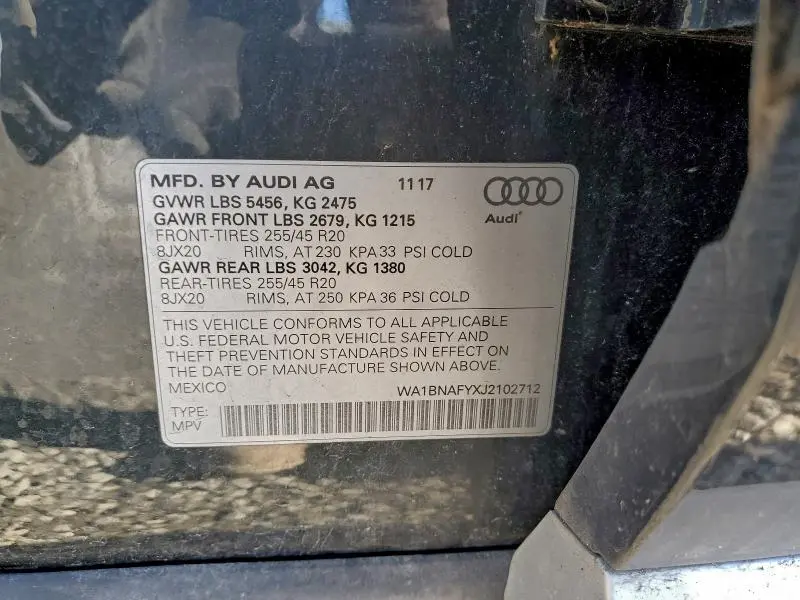 2018 AUDI Q5 PREMIUM PLUS  