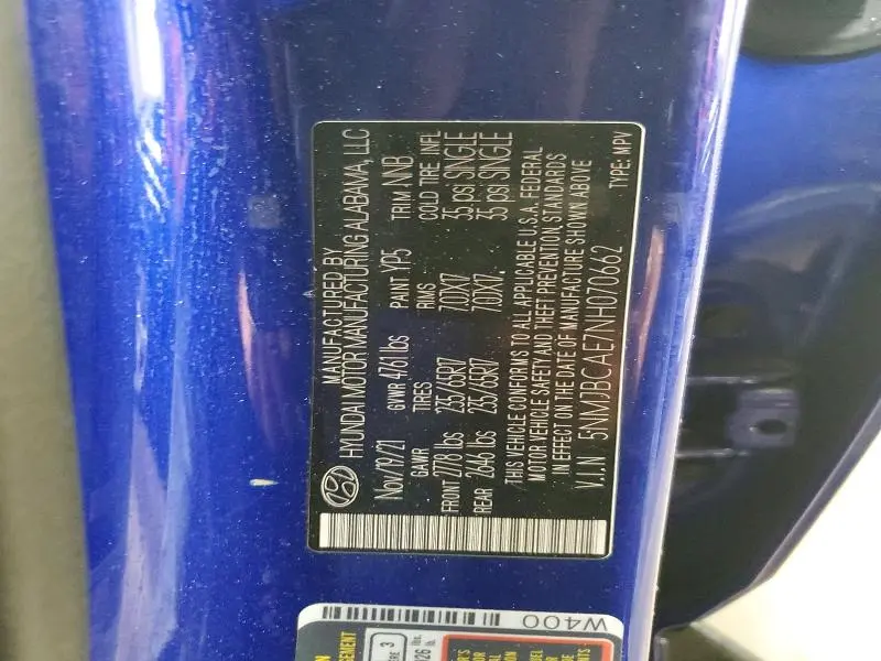 2022 HYUNDAI TUCSON SEL  