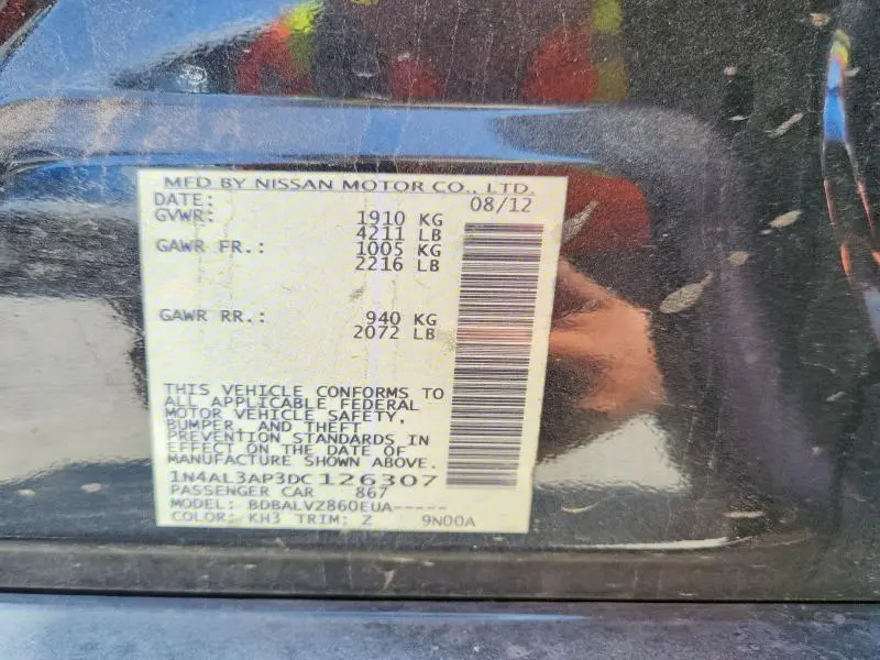 2013 NISSAN ALTIMA 2.5  