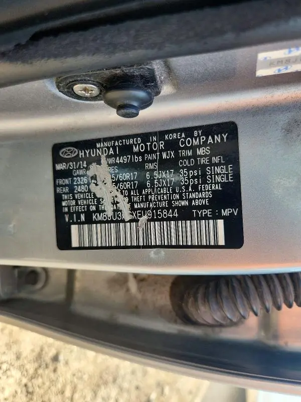 2014 HYUNDAI TUCSON SE  