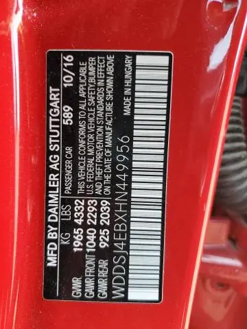2017 MERCEDES-BENZ CLA 250