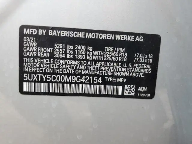 2021 BMW X3 XDRIVE30I  