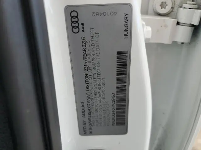 2017 AUDI A3 PREMIUM  