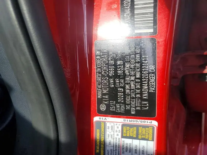 2013 KIA RIO LX  