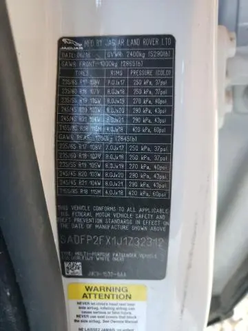 2018 JAGUAR E-PACE SE  