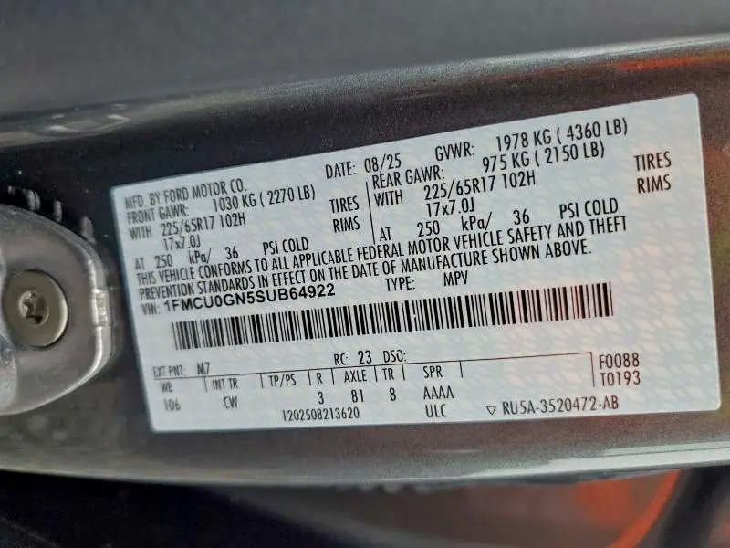 2025 FORD ESCAPE ACTIVE  