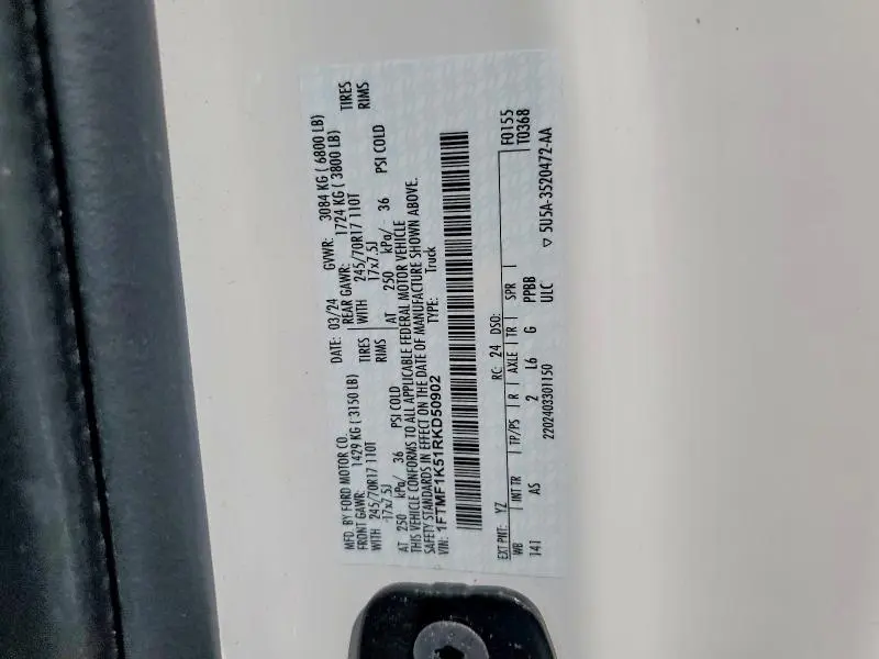 2024 FORD F150   