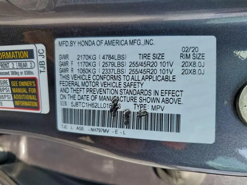 2020 ACURA RDX A-SPEC  