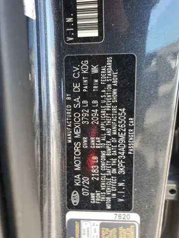 2021 KIA FORTE GT LINE  