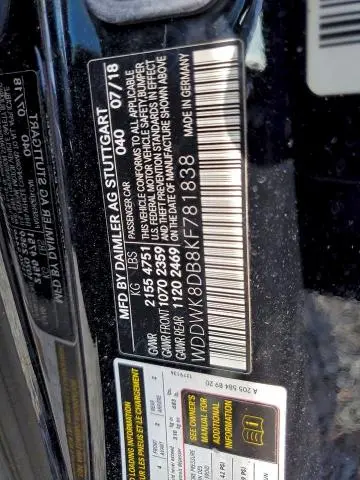 2019 MERCEDES-BENZ C 300  