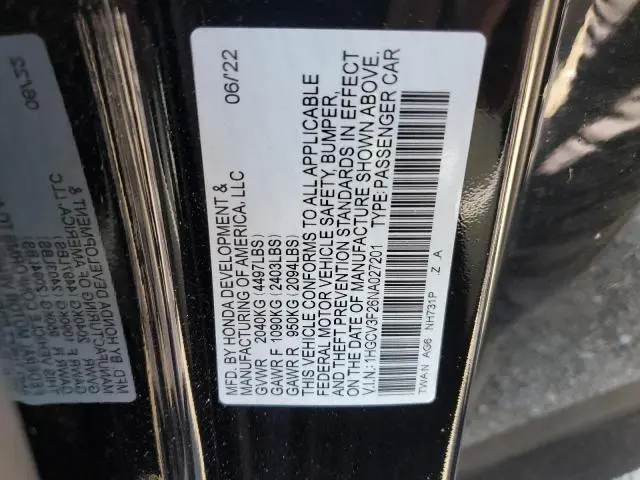 2022 HONDA ACCORD HYBRID SPORT  