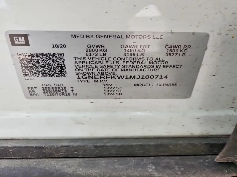 2021 CHEVROLET TRAVERSE LS  