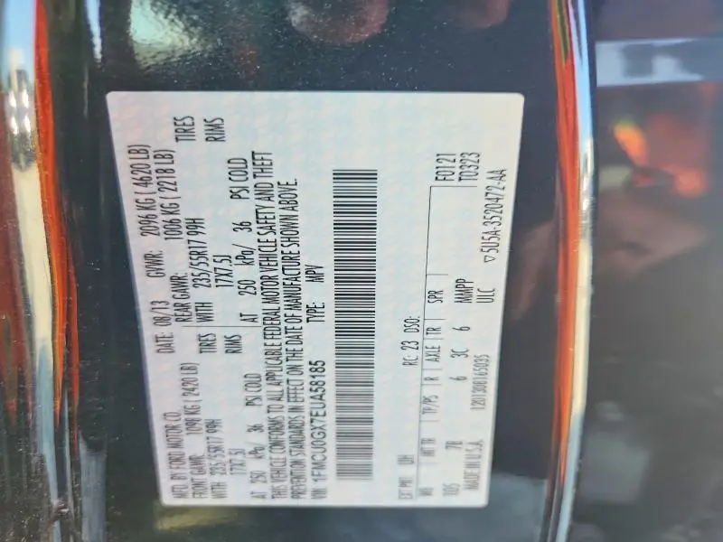 2014 FORD ESCAPE SE  