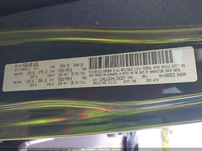 2017 JEEP WRANGLER UNLIMITED SPORT 4X4