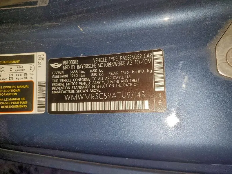 2010 MINI COOPER   