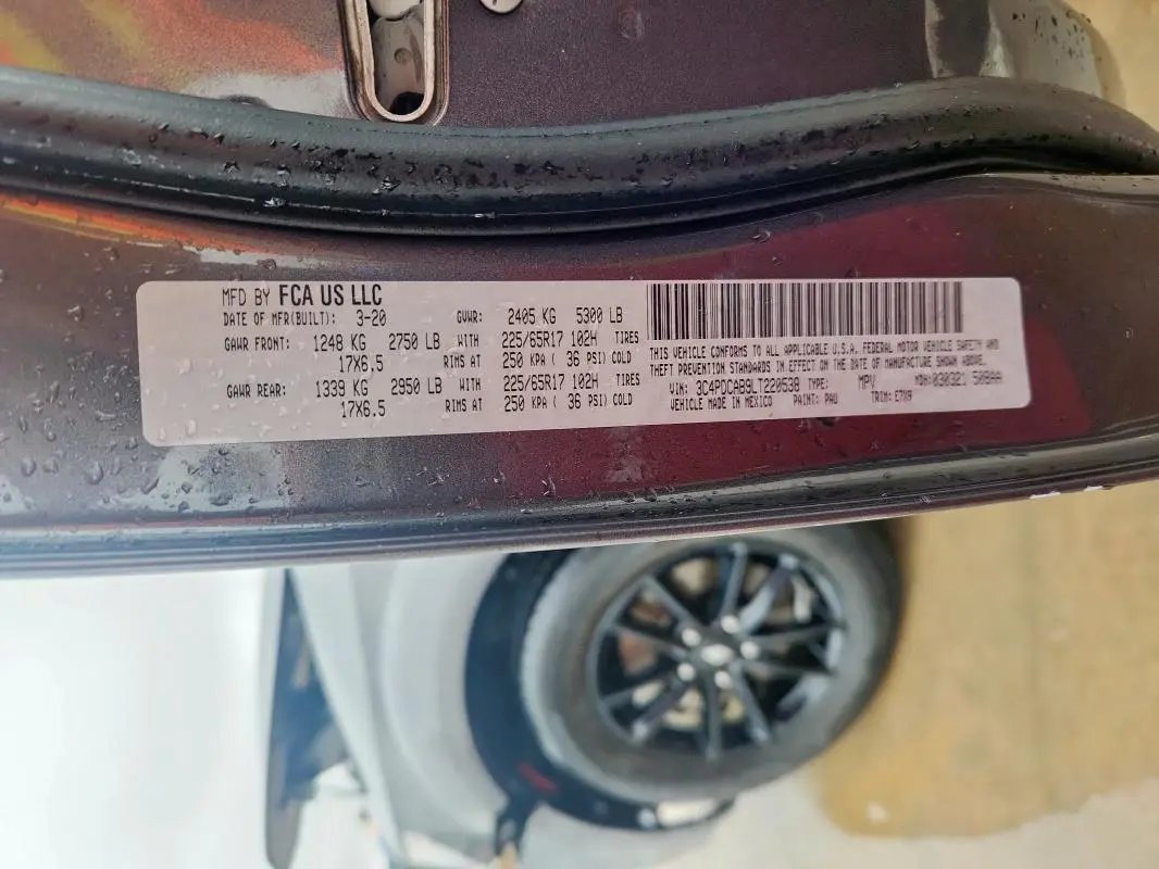 2020 DODGE JOURNEY SE  